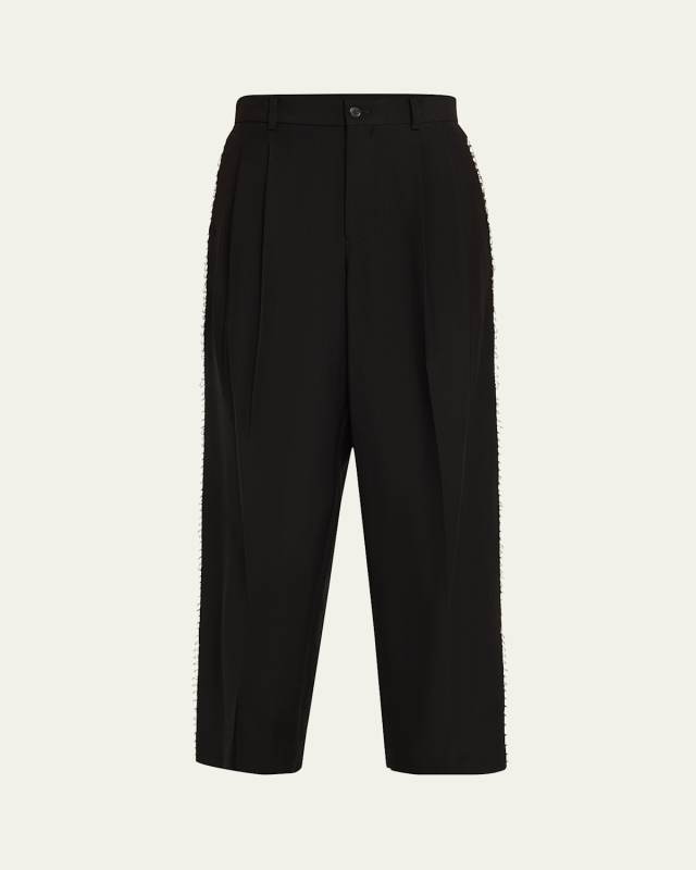Safety Pin Pleated Wool Pants